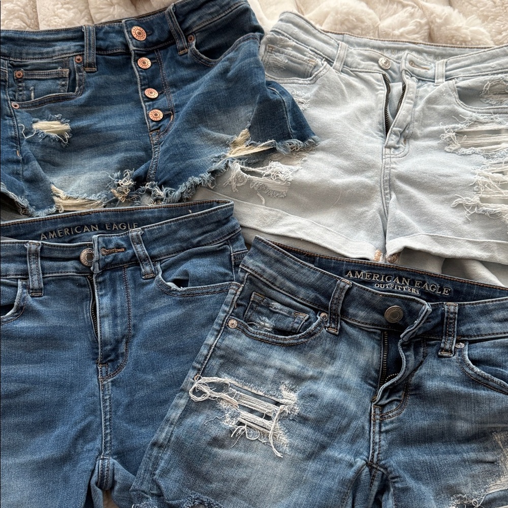 All 4 pairs American Eagle Jean shorts!!